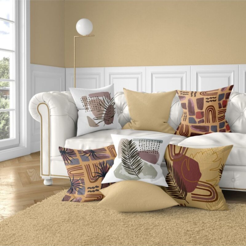 7'li Yastık Kırlent Kılıfı