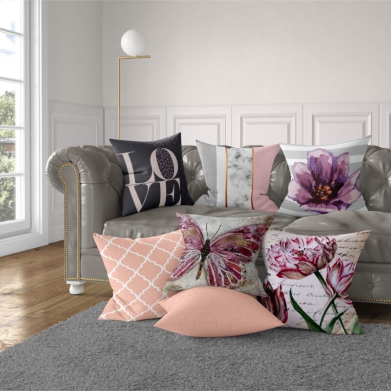 7'li Yastık Kırlent Kılıfı