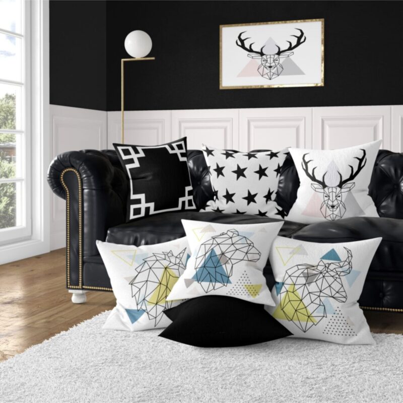 7'li Yastık Kırlent Kılıfı