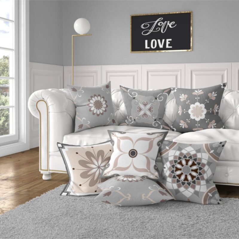 7'li Yastık Kırlent Kılıfı