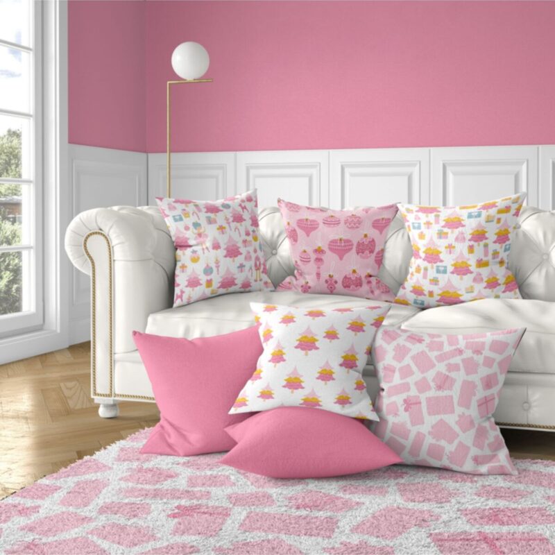 (ÇİFT TARAFLI BASKI) 7'li Yastık Kırlent Kılıfı