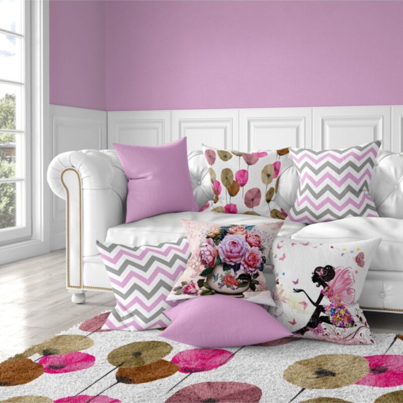 7'li Yastık Kırlent Kılıfı