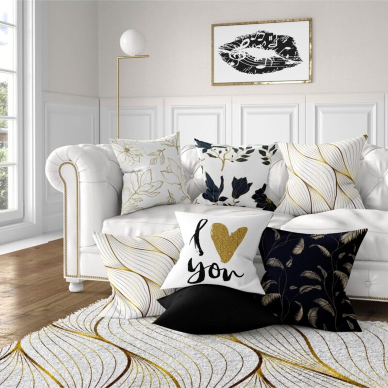 7'li Yastık Kırlent Kılıfı