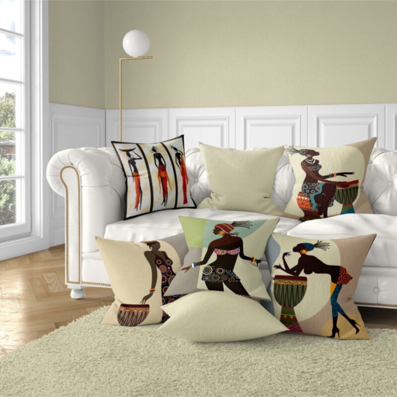 7'li Yastık Kırlent Kılıfı