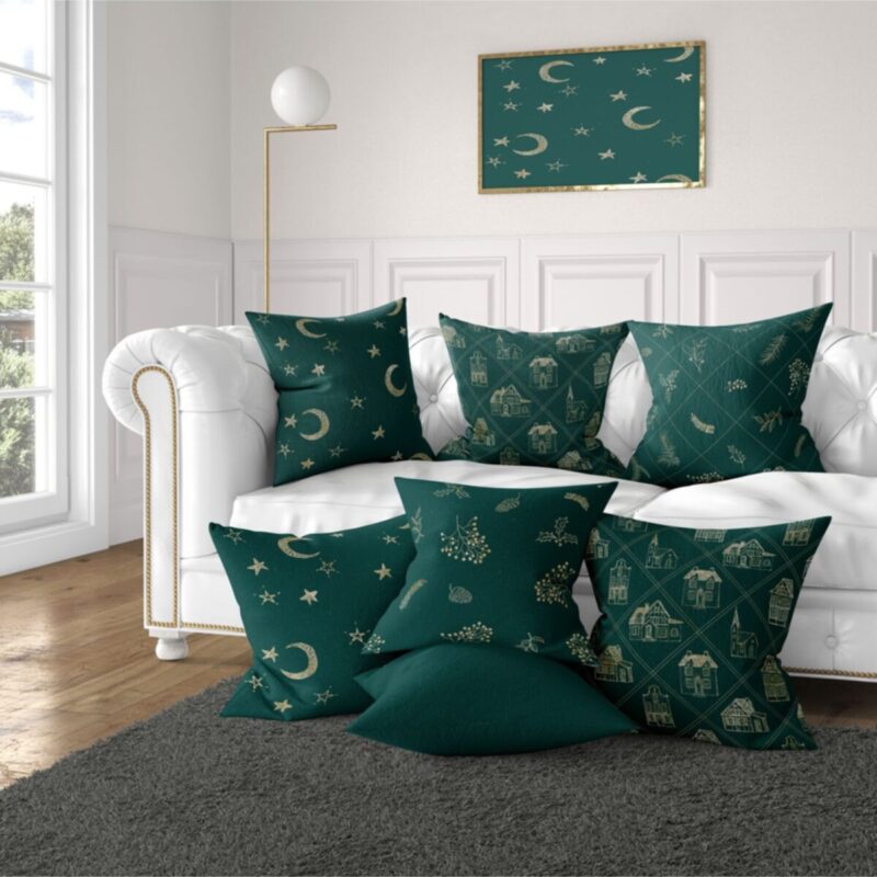 7'li Yastık Kırlent Kılıfı