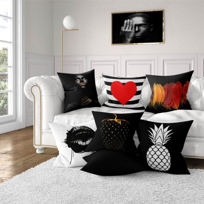 7'li Yastık Kırlent Kılıfı