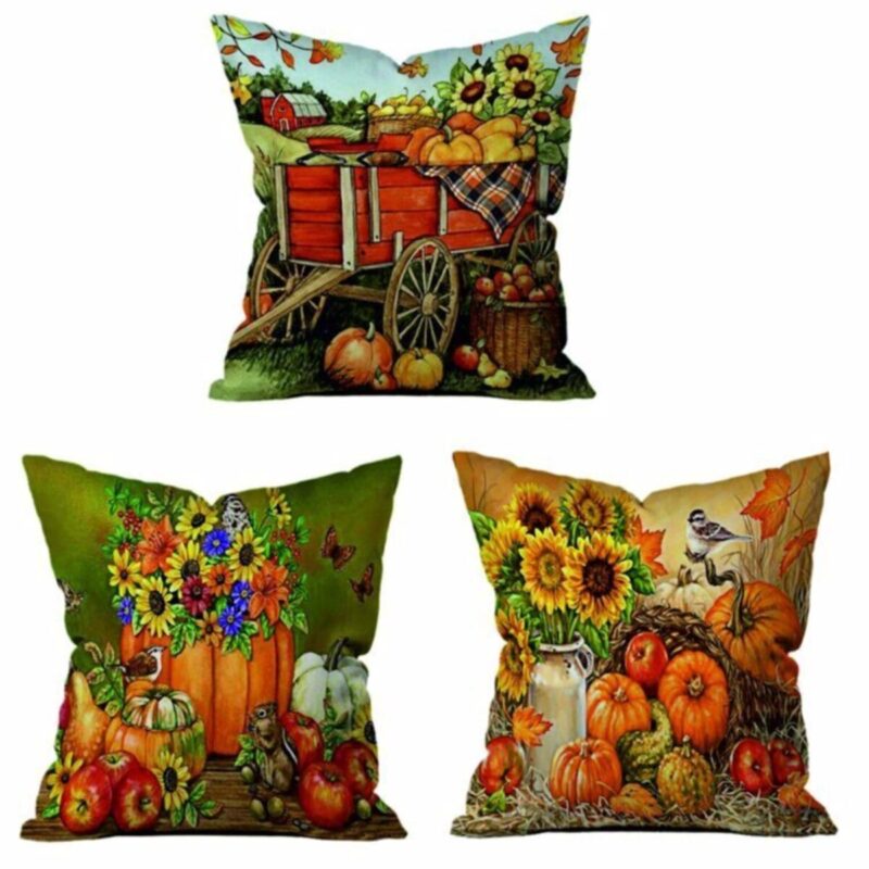 16s 3'lü Yastık Kırlent Kılıfı