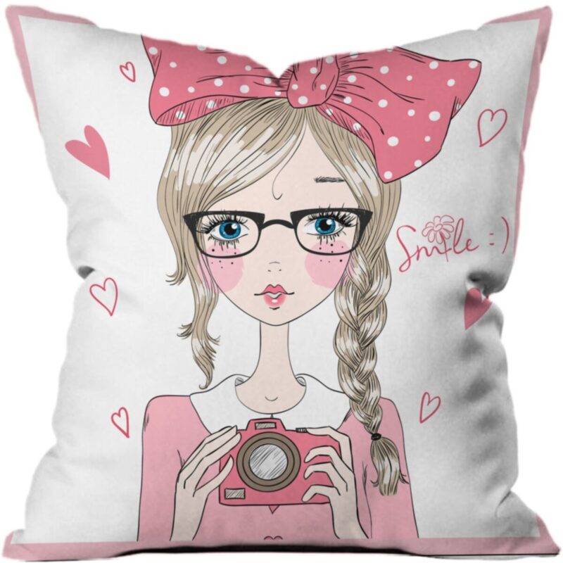 Pempe Yastık Kırlent Kılıfı