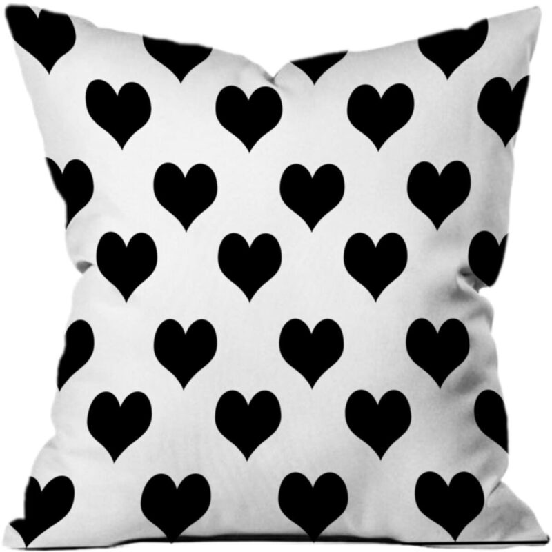 Küçük Kalp Yastık Kırlent Kılıfı