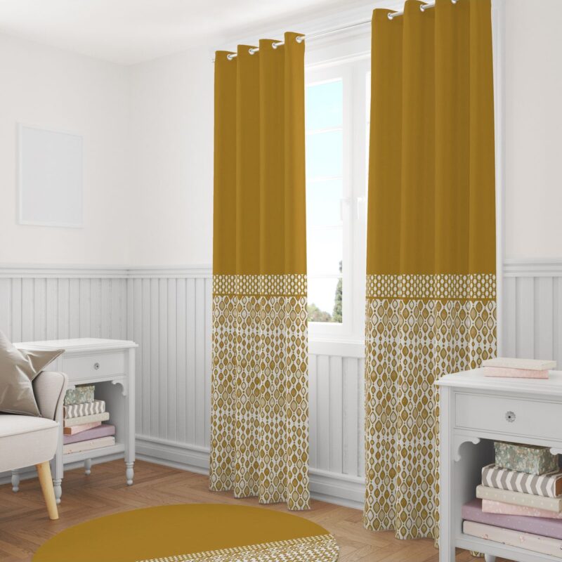 Özel Tasarım Dekoratif Fon Perde 140x260 CM Tek Kanat