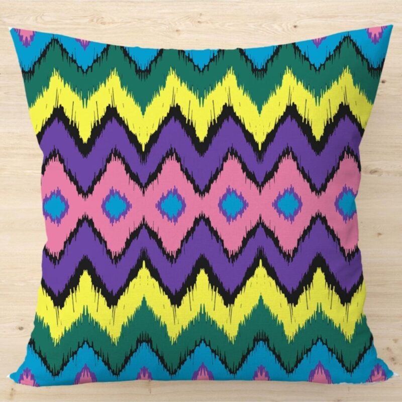 Özel Otantik Tasarım Çift Taraflı 43x43 Kırlent Kılıfı