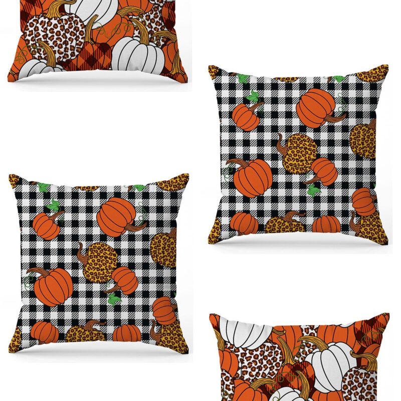 Özel Tasarım Çift Taraflı Dijital Baskı 4'lü Kırlent Kılıfı