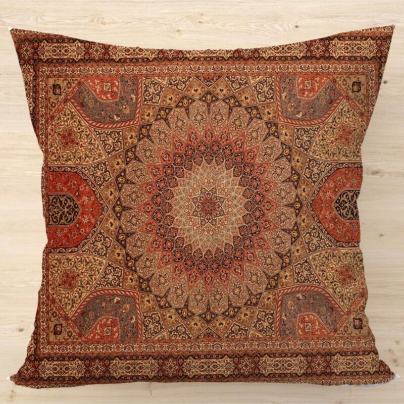 Özel Otantik Tasarım Çift Taraflı 43x43 Kırlent Kılıfı