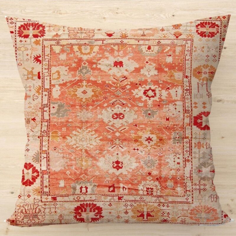 Özel Otantik Tasarım Çift Taraflı 43x43 Kırlent Kılıfı