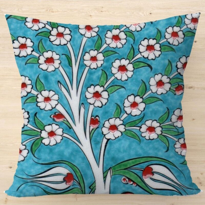 Özel Otantik Tasarım Çift Taraflı 43x43 cm Kırlent Kılıfı