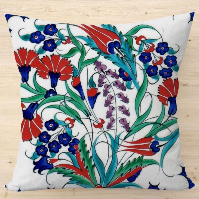 Özel Otantik Tasarım Çift Taraflı 43x43 Kırlent Kılıfı