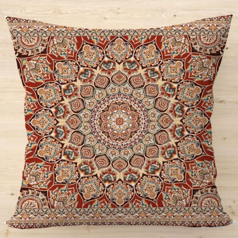 Otantik Tasarım Çift Taraflı 43x43 Kırlent Kılıfı