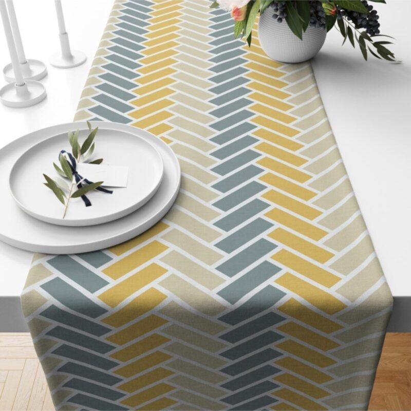 Özel Tasarım Premium Petek Dokuma Runner 140x40