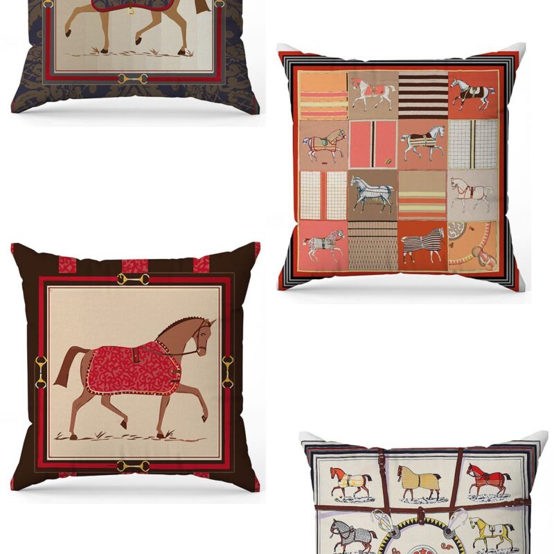 Özel Tasarım Çift Taraflı Dijital Baskı 4'lü Kırlent Kılıfı