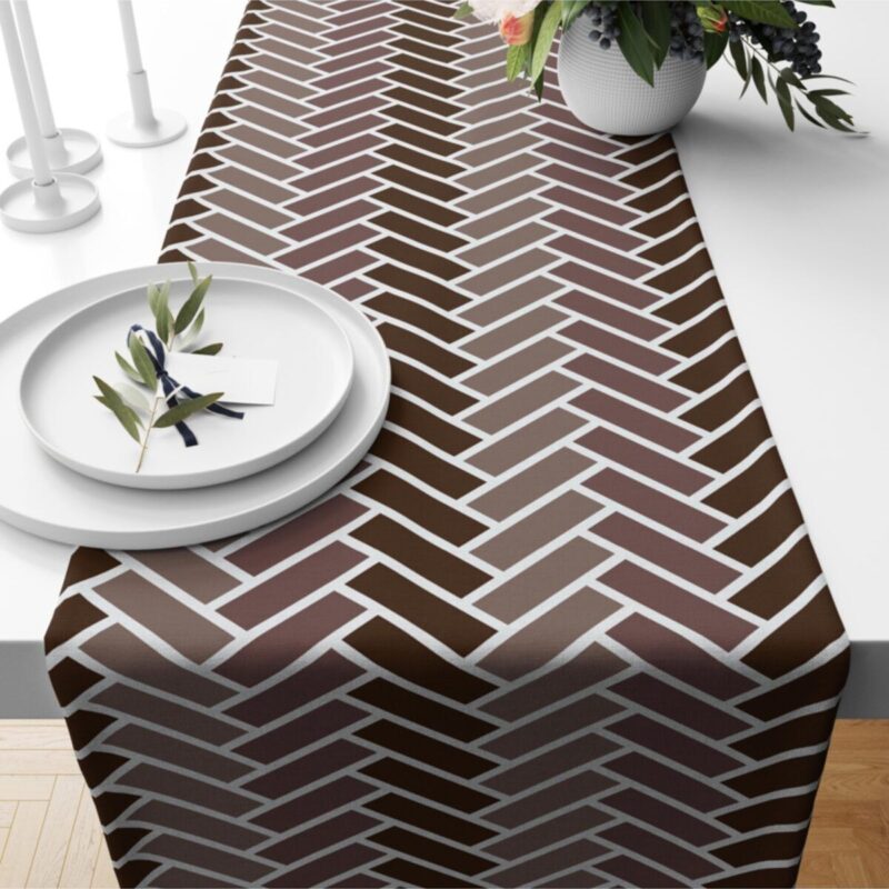 Özel Tasarım Premium Petek Dokuma Runner 140x40