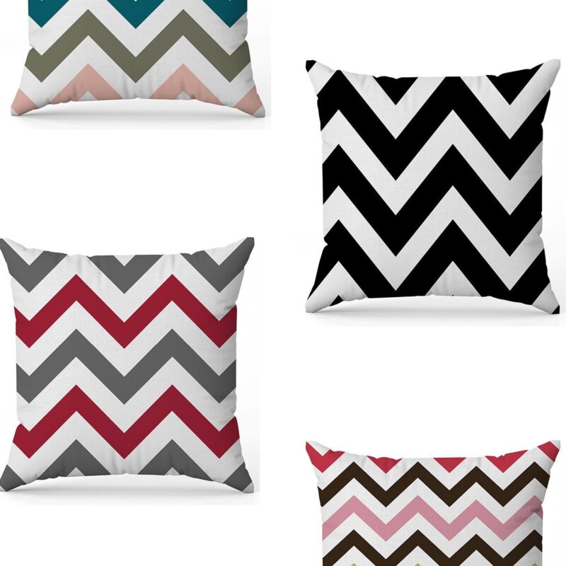 Özel Tasarım Çift Taraflı Dijital Baskı 4'lü Kırlent Kılıfı