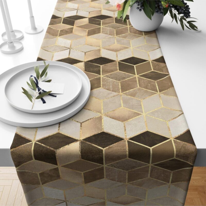 Özel Tasarım Premium Petek Dokuma Runner 140x40