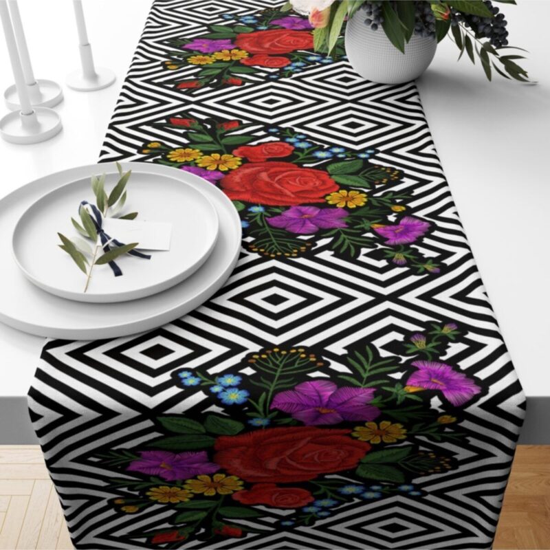 Özel Tasarım Premium Petek Dokuma Runner 140x40