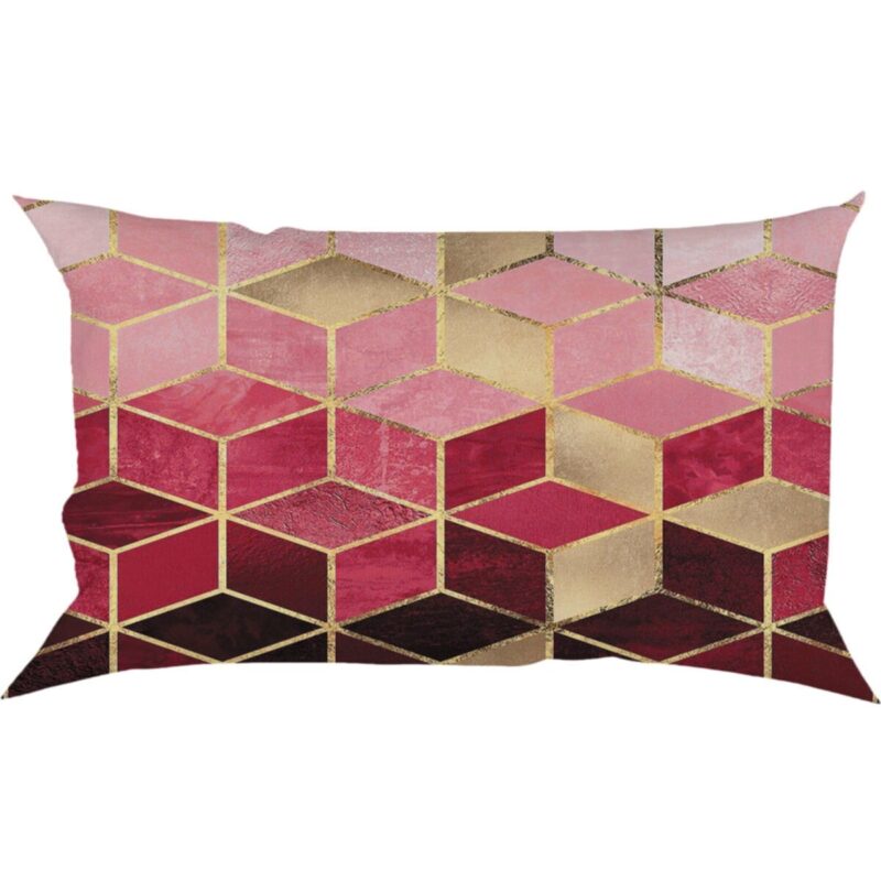 Özel Tasarım 50x30 Dikdörtgen Çift Taraflı Baskılı Kırlent Yastık Kılıfı