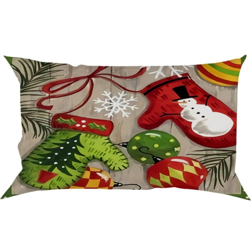 Özel Tasarım 50x30 Dikdörtgen Çift Taraflı Baskılı Kırlent Yastık Kılıfı