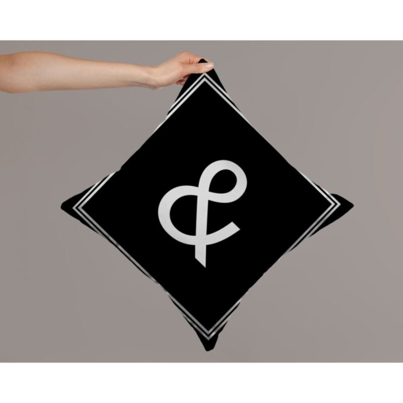 Harfli Kırlent Yastık Kılıfı & Harfi - 43x43 Cm