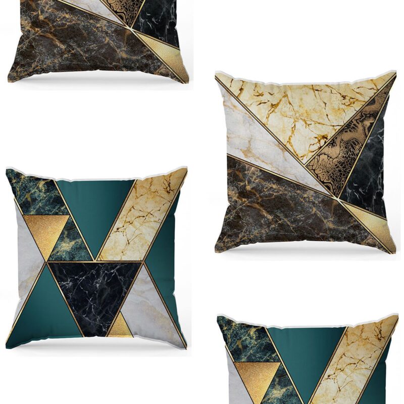 Özel Tasarım Çift Taraflı Dijital Baskı 4'lü Kırlent Kılıfı