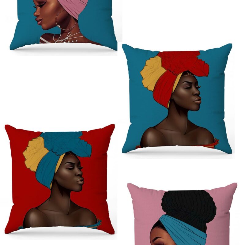 Özel Tasarım Çift Taraflı Dijital Baskı 4'lü Kırlent Kılıfı