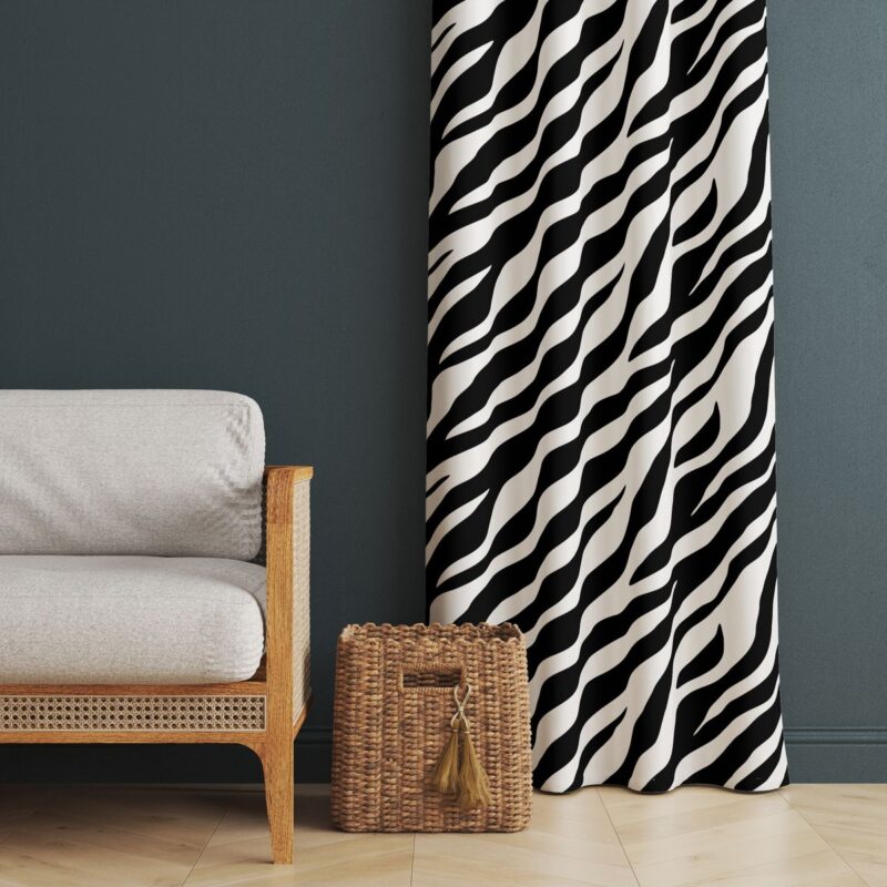 Özel Tasarım Dekoratif Fon Perde 140x260 CM Tek Kanat