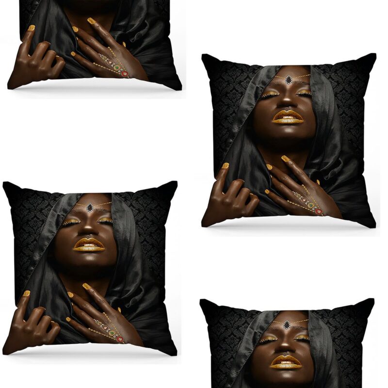 Özel Tasarım Çift Taraflı Dijital Baskı 4'lü Kırlent Kılıfı