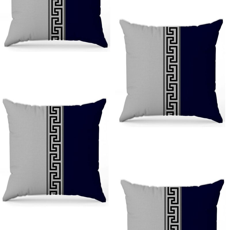 Özel Tasarım Çift Taraflı Dijital Baskı 4'lü Kırlent Kılıfı