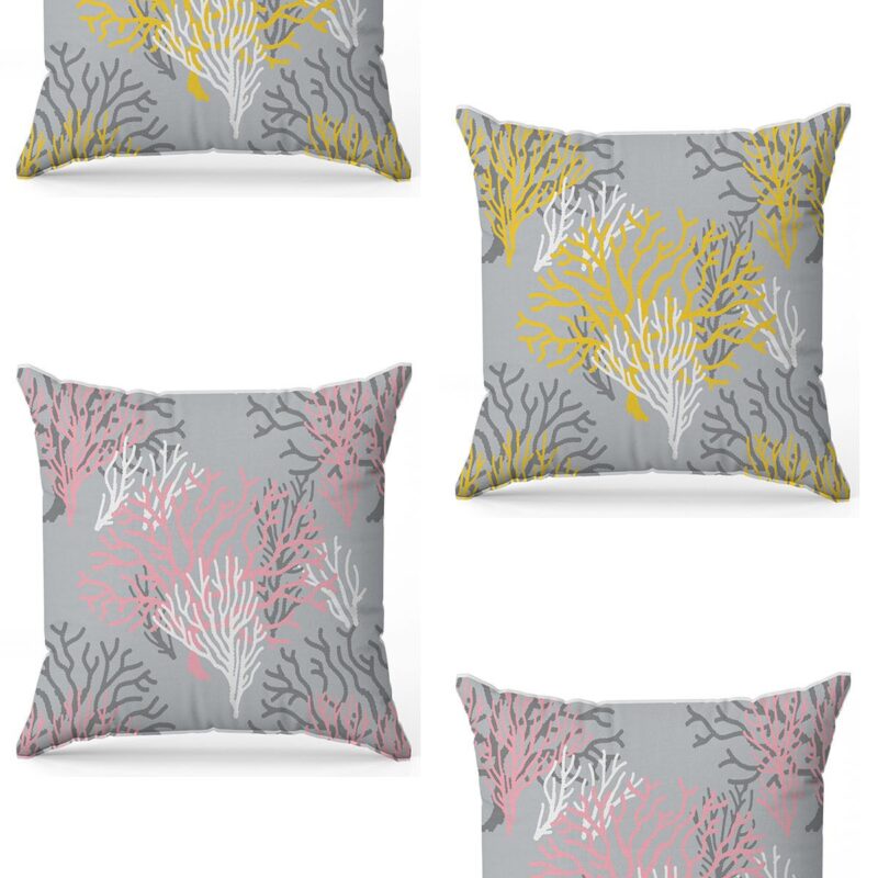 Özel Tasarım Çift Taraflı Dijital Baskı 4'lü Kırlent Kılıfı