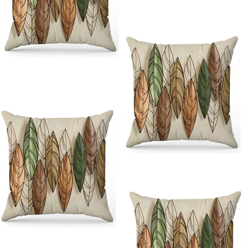 Özel Tasarım Çift Taraflı Dijital Baskı 4'lü Kırlent Kılıfı