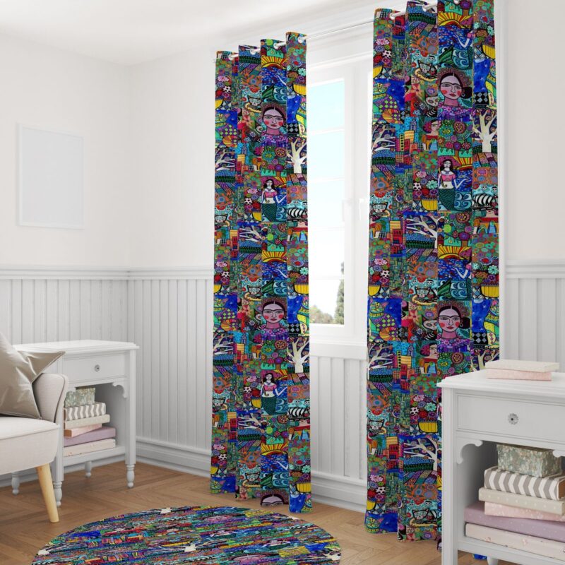 Özel Tasarım Dekoratif Fon Perde 140x260 CM Tek Kanat