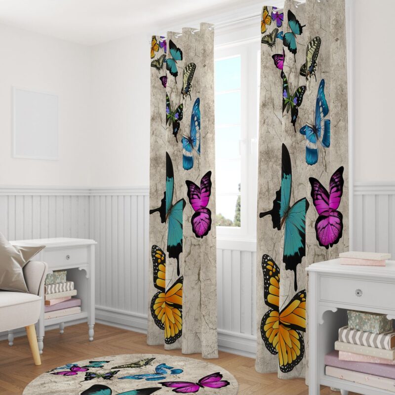 Özel Tasarım Dekoratif Fon Perde 140x260 CM Tek Kanat