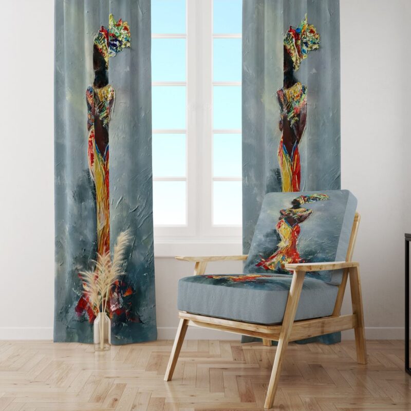 Özel Tasarım Dekoratif Fon Perde 140x260 CM Tek Kanat