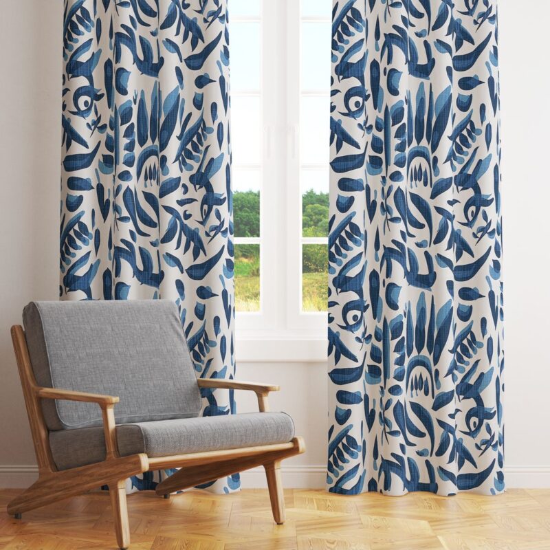 Özel Tasarım Dekoratif Fon Perde 140x260 CM Tek Kanat