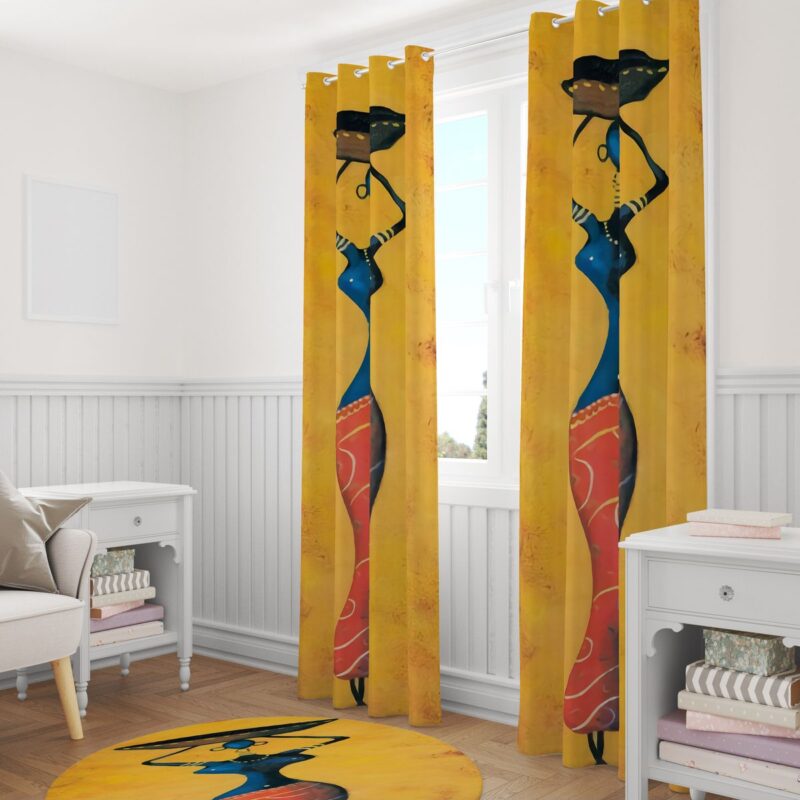 Özel Tasarım Dekoratif Fon Perde 140x260 CM Tek Kanat