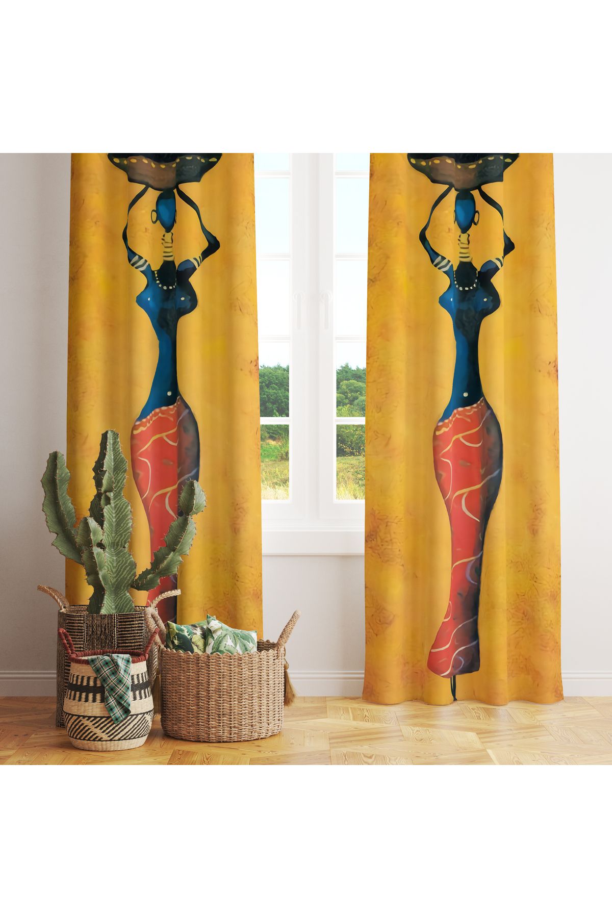 Özel Tasarım Dekoratif Fon Perde 140x260 CM Tek Kanat - Görsel 2