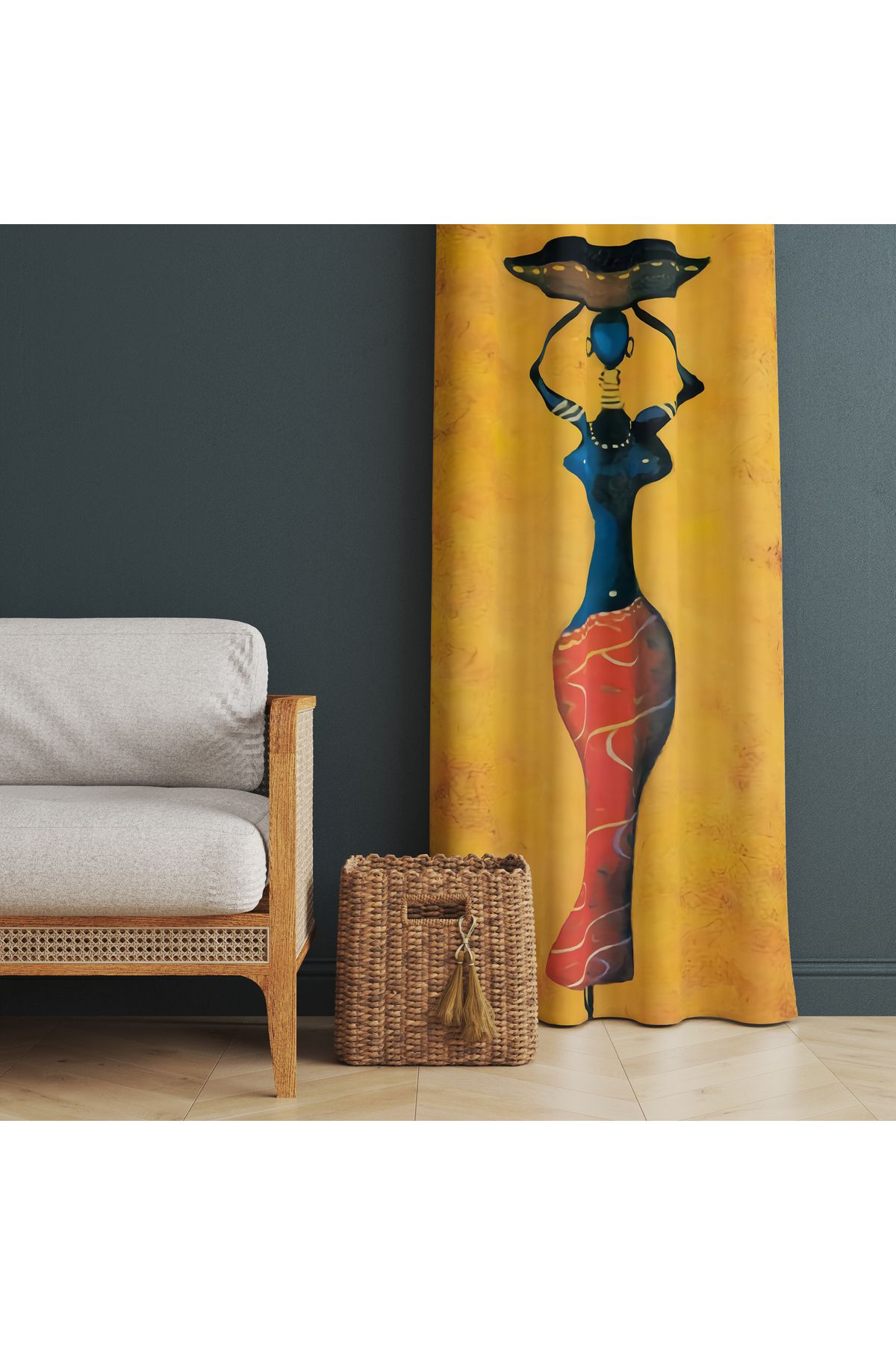 Özel Tasarım Dekoratif Fon Perde 140x260 CM Tek Kanat - Görsel 4