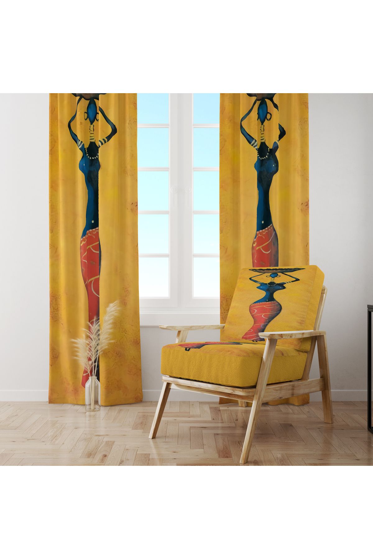 Özel Tasarım Dekoratif Fon Perde 140x260 CM Tek Kanat - Görsel 5