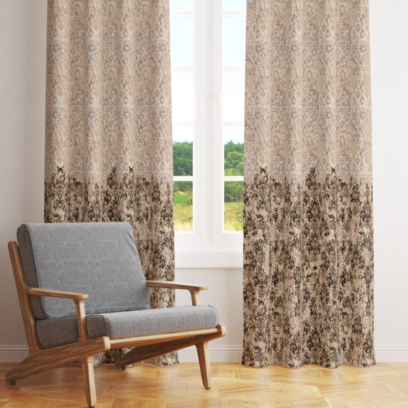 Özel Tasarım Dekoratif Fon Perde 140x260 CM Tek Kanat