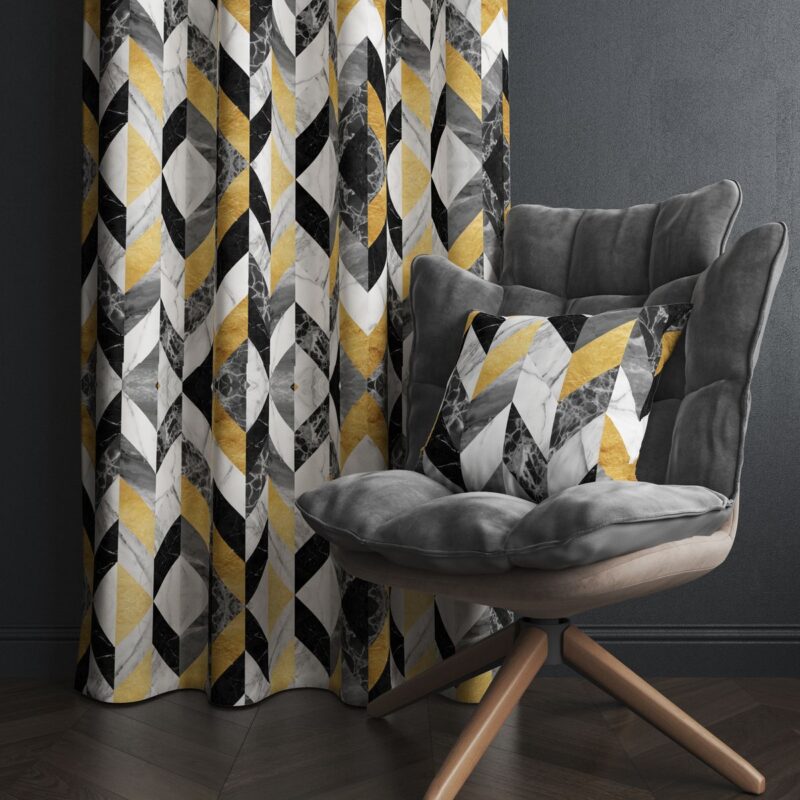 Özel Tasarım Dekoratif Fon Perde 140x260 CM Tek Kanat