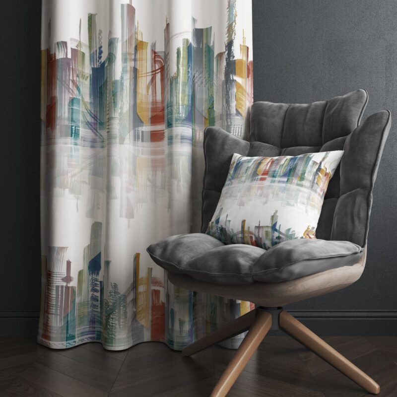 Özel Tasarım Dekoratif Fon Perde 140x260 CM Tek Kanat