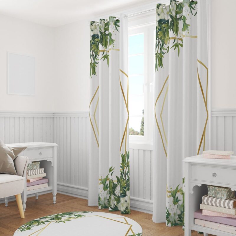 Özel Tasarım Dekoratif Fon Perde 140x260 CM Tek Kanat