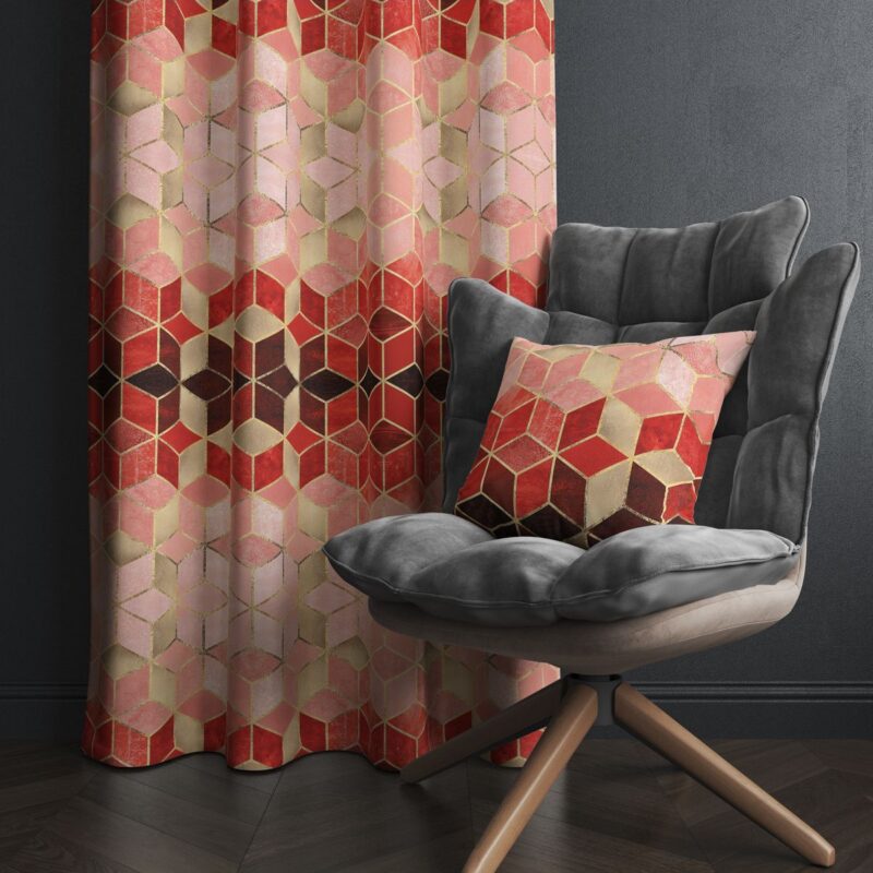 Özel Tasarım Dekoratif Fon Perde 140x260 CM Tek Kanat